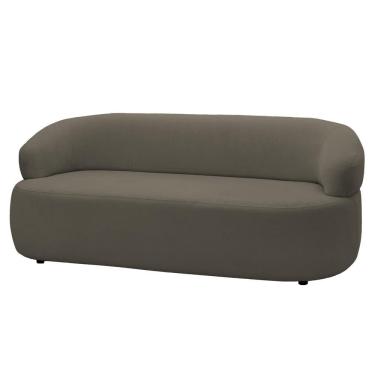 Imagem de Sofá 2 Lugares Living Orgânico Sala De Estar 140cm Conka F05 Veludo Marrom - Mpozenato