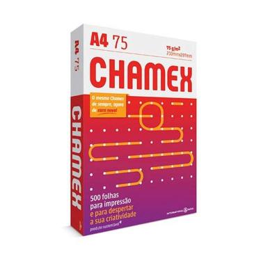 Imagem de Papel Sulfite A4 Chamex Papel Chamex A4 05 X 500 Folhas Caixa com 2500 Folhas para Uso...