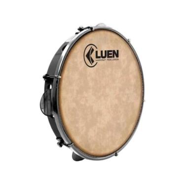 Imagem de Pandeiro 10" Pele Animal Preto Luen