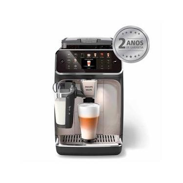 Imagem de Cafeteira Espresso Superautomática LatteGo Preta e Cromada com 20 Tipos de Bebidas - EP5547