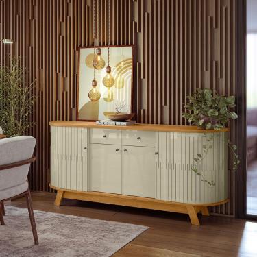 Imagem de Aparador Para Sala Buffet Mônaco Madetec - Cumaru/opala