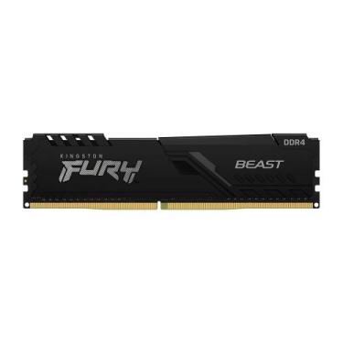 Imagem de Memória RAM Kingston Fury Beast, 16GB, 3200MHz, DDR4, CL16, Preto - KF