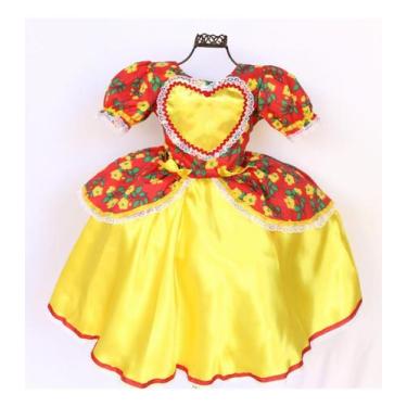 Imagem de Vestido Junino Festa Junina Caipira Infantil Promoção - Yasmin Import 