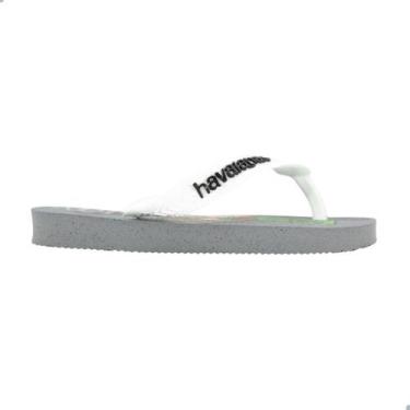 Imagem de Chinelo Infantil Masculino Havaianas Kids Top Minecraft Cinza, Bc, 107