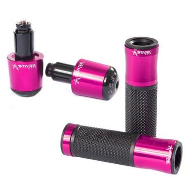 Imagem de Kit Esportivo Manopla Luva Punho Peso Moto Universal Auminio - Stark R