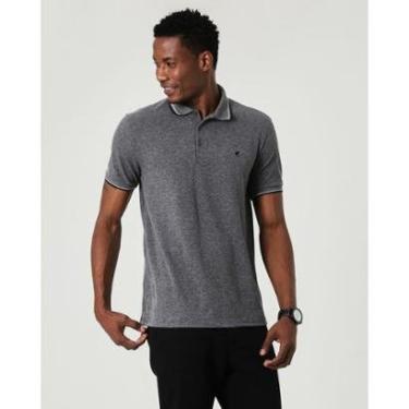 Imagem de Camisa Polo Slim Piquê Malwee Cinza Escuro - XGG Malwee-Masculino