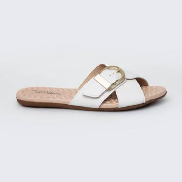 Imagem de Chinelo Rasterira Slid Modare Ortopédico 7163.134, 38, Branco
