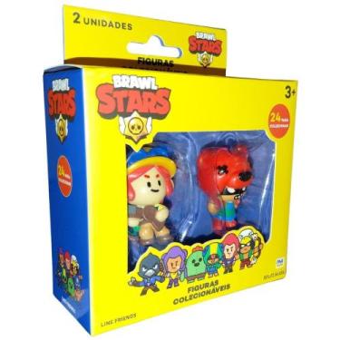 Imagem de Bonecos Brawl Stars Pack 2 Personagens Jessie e Nita Multikids