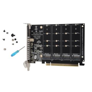 Imagem de Yosoo Health Gear Placa de expansão de 4 portas NVMe para PCIe Host Controller, cartão...