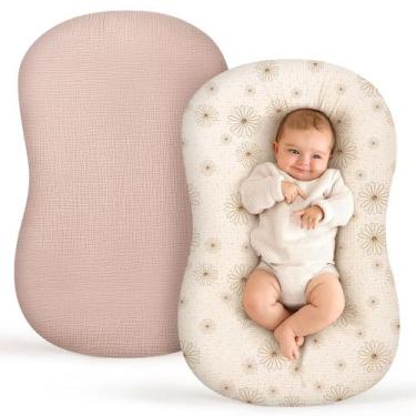 Imagem de Capas para espreguiçadeiras para bebês Termichy Muslin Cotton, pacote 