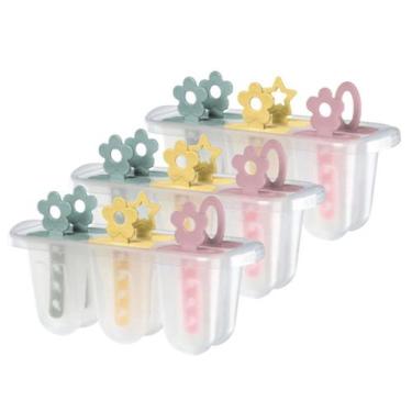 Imagem de Kit 3 Formas Sorvete Picolé Paleta Geladinho Infantil Livre Bpa - 328 