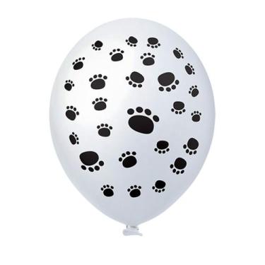 Imagem de Balão Estampado Patinhas Caninas - 11 Polegadas - 25 Un - Happy Day