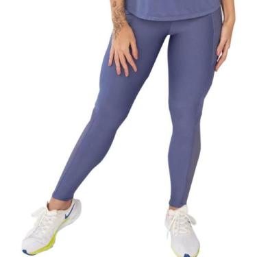 Imagem de Calça Legging Fitness Cós Alto Com Bolsos E Recortes - DelRio Sport - 