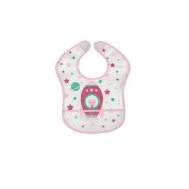 Imagem de Babador Com Bolso Foguete Rosa - Buba