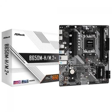 Imagem de Placa Mãe ASRock B650M-H/M.2+, Chipset B650, AMD AM5, mATX, DDR5