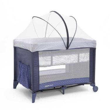 Imagem de Berço Portátil Cosco Kids Nanny 2 Níveis de Altura - 0 a 18kg Azul, Az