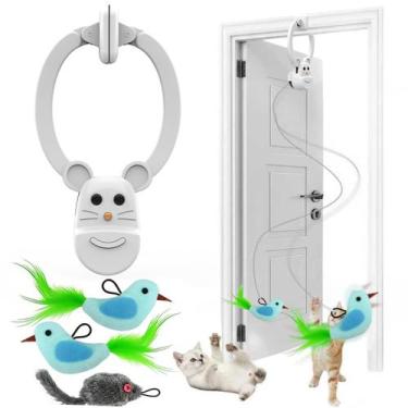 Imagem de Brinquedo para Gatos INKZOO Varinha Automática com Pássaro de Pena Voa