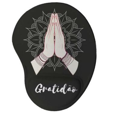 Imagem de Mouse Pad Ergonômico Gratidão Oficial Geek Vip - Geek Vip , Preto