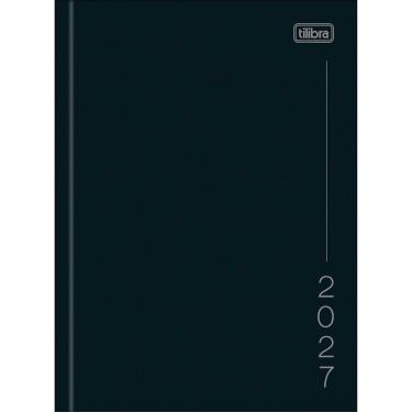Imagem de Agenda Tilibra Pepper Costurada Diaria 12,3X16,6CM 1 Unidade Preta Encadernacao Resistente