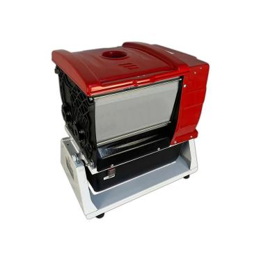 Imagem de Amassadeira Semi Rápida ALI-05 com Cuba em Aço Inox e Sistema Basculante Bivolt Vermelho e Branco Braesi Bivolt