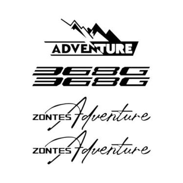 Imagem de Kit De Adesivos Refletivos Para Motocicleta ZONTES 368G Moto Aventura 