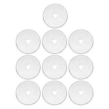 Imagem de Lâminas giratórias de 60 mm Faca redonda de roda de rolo 10 PCS SKS-7 Cortador de papel de tecido para costura Lâminas de reposição para cortador de tecido acolchoado