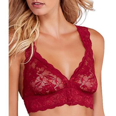 Imagem de Cosabella Sutiã feminino com fecho frontal Never Say Never Happie, Rubi profundo, M