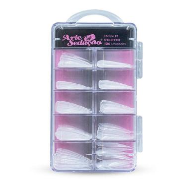 Imagem de Molde F1 Stiletto Unhas De Gel, Arte Sedução, 100 Unidades