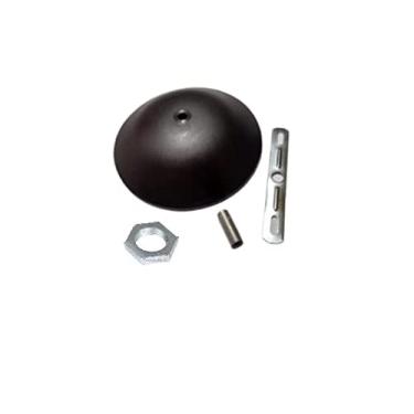 Imagem de 6 Canoplas Preto Teto Pendente Lustres Porca M10 Niple 2,5cm