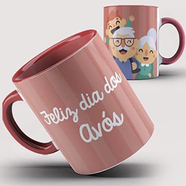 Imagem de Caneca Vermelha Feliz dia dos Avós 7ia