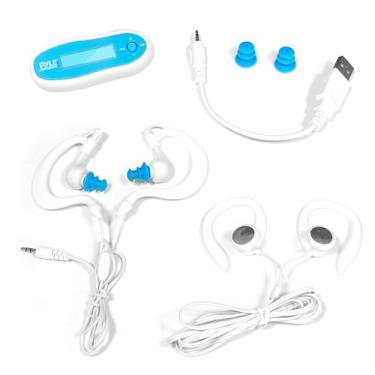 Imagem de Pedômetro impermeável Pyle PSLPWMP5 e contador de calorias/lapela com MP3 Player