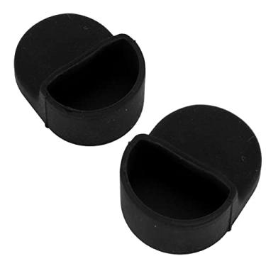 Imagem de VGEBY Manga de gancho para para-lama, gancho para para-lama, manga de silicone, gancho traseiro, capa com fivela para M365 (preto)