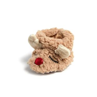 Imagem de Dearfoams Unissex - Infantil Engraçado Ugly Christmas Sweater Holiday Scuff Chinelo, Rena para Bebês, 0-3 Infant