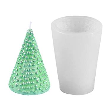 Imagem de vela natal | Resina do molda vela da árvore Natal 3D | Moldes vela desmoldagem fácil para velas aromaterapia DIY, sabonete caseiro, decoração argila Xuany