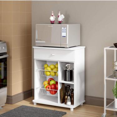 Imagem de Fruteira 1 Gaveta 2 Cestos Ditália Móveis Branco