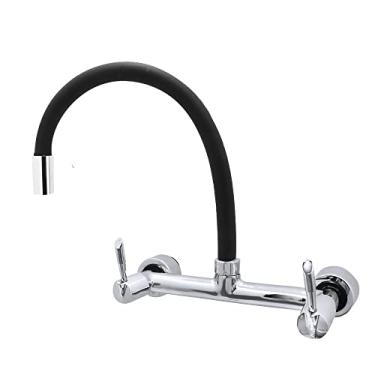 Imagem de Misturador De Parede Tubo Flexível Preto 1/4 Volta 3168 C61