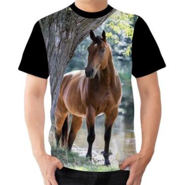 Imagem de Camiseta Camisa Personalizada Animal Cavalo Cavalgar Esilo 4 - Dias No