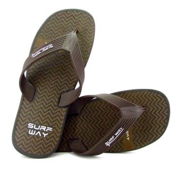 Imagem de Chinelo Masculino Surf Way Danper Confort Marrom Cafe S1507