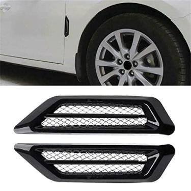 Imagem de Adesivo lateral para capô de carro, fluxo automático, grade de admissão, grade de admissão, rede de ar, adesivo lateral para capô de carro, fluxo lateral, ventilação, para-lama, grade de admissão,