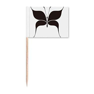 Imagem de Decoração de festa de presente de fada borboleta preta Art Deco