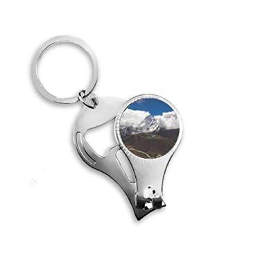 Imagem de Blue Sky Silvicultura Ciência Natureza Cenário Alicate de unha Chaveiro Abridor de Garrafas Cortador