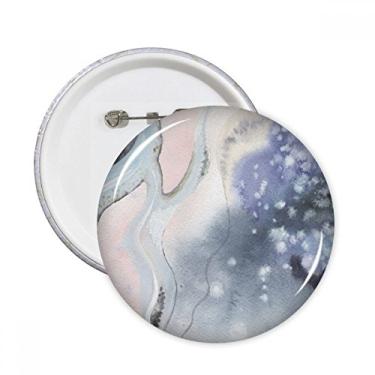 Imagem de Aquarela abstrata sombreamento pinos redondos crachá botão emblema decoração acessório 5 peças