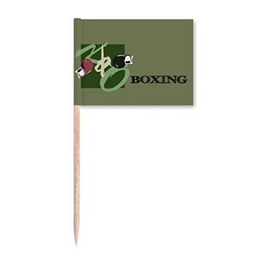 Imagem de China Gym Boxing KO Art Deco Presente Fashion Palito de Dente Bandeiras Marcador Topper Decoração de Festa