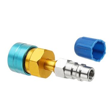 Imagem de TECKEEN Acoplador rápido lateral baixo do carro auto mangueira de ar condicionado adaptador conector ferramenta