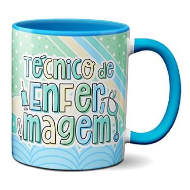 Imagem de Caneca Profissional Área Da Saúde Técnico de Enfermagem (Azul)
