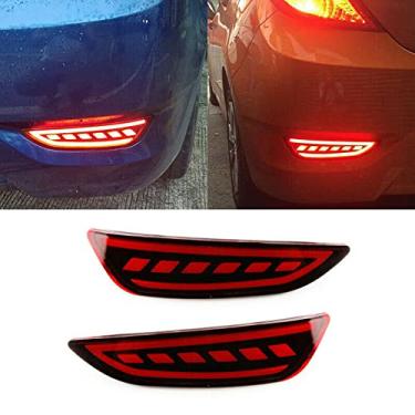 Imagem de 2 Peças LED Traseiro Bumper Cauda Luz de Freio Lâmpada de Nevoeiro Stop Light Para Hyundai Accent Hatchback 2012-2014