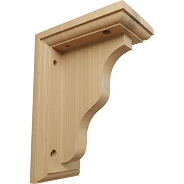 Imagem de Ekena Millwork BKT03X05X07HACH-CAE-4 7,6 L x 12,7 cm P x 17,7 cm A suporte tradicional Hamilton, cereja (pacote com 4),