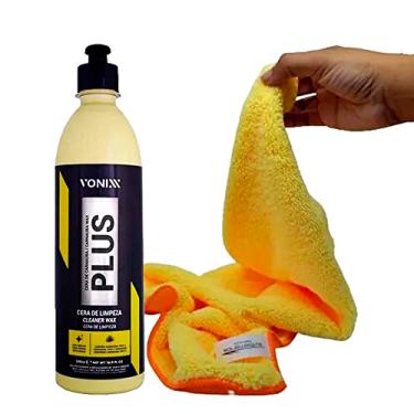 Imagem de Kit Cera Automotiva de Carnauba Plus 500ml Vonixx + Flanela de Microfibra