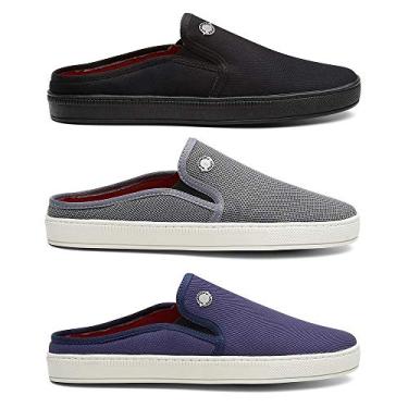Imagem de Kit 3 Pares Sapatenis Masculino Mule Para Homens Cor:Colorido;Tamanho:40