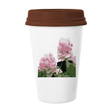 Imagem de Caneca de remédio de flor de peônia da China Caneca de café copo de cerâmica